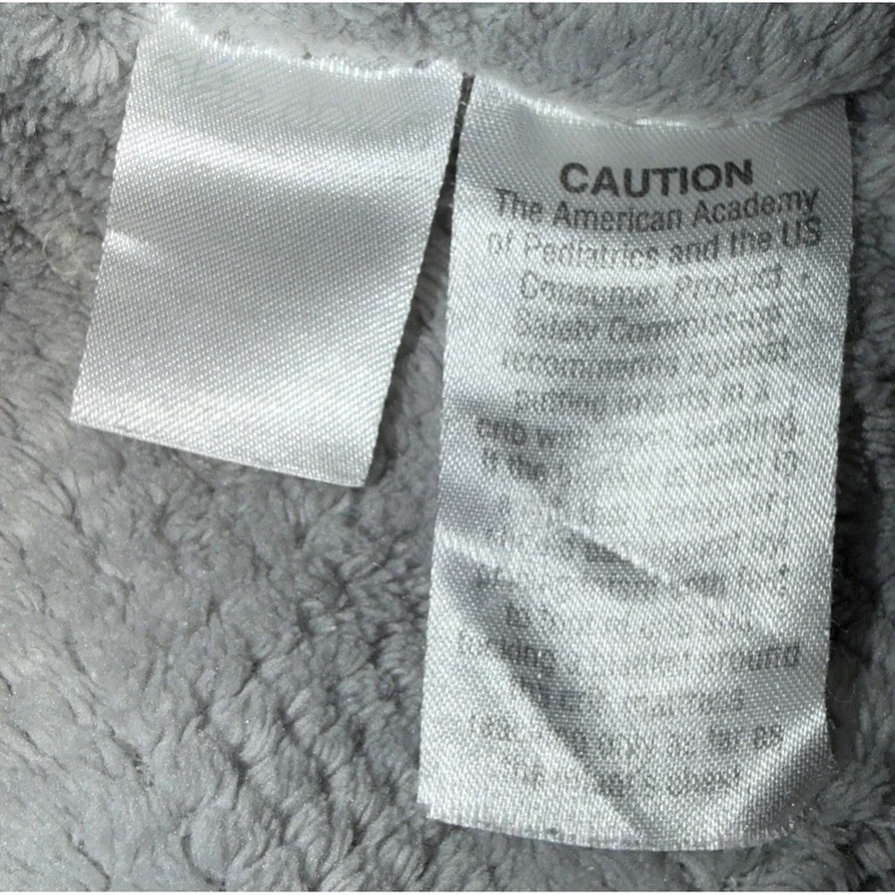 Okie Dokie Elephant Baby Blanket Gray Yellow White Hippo Giraffe Safari Lovey
